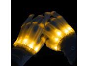 Foxnovo Pair of LED Lighting Gloves Flashing Fingers Rave Gloves Colorful Gloves for Light Show