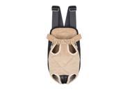 Foxnovo Portable Quilting Pet Dog Carrier Front Pack Chest Pack Size S Beige