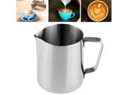 Foxnovo 350ml Stainless Steel Frothing Pitcher Milk Pour Pot Cup Mug