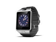 Foxnovo Bluetooth Smart Watch DZ09 Smartwatch GSM SIM Card With Camera for Android IOS Phones (Silver)