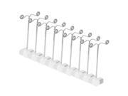 Foxnovo 10 pcs Crystal Pedestal Metal Earring Stand Holder Rack Organizer For Jewelry