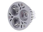 Foxnovo Aluminum MR16 3W 12V 6500K 3 Ultra Bright LED Light Bulb White