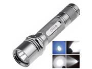 Foxnovo WF 504B SSC P7 3 Mode 900Lumens LED Flashlight Silver