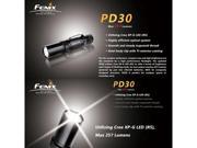 Foxnovo XP G LED R5 PD30 R4 257Lumes LED Flashlight Black