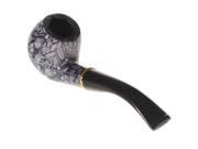 Foxnovo Classical Artificial Marble Smoking Pipe Black