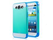 Foxnovo Multi color Dual layer Protective Hard Back Case Cover Shell for Samsung Galaxy S3 i9300 Mint Green Sky blue