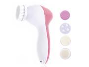 Foxnovo Portable 5 in 1 Deep layer Electric Face Massager Face Cleaner Machine Beauty Instrument Pink
