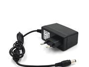 Foxnovo EU Plug 12V 2A AC Power Adapter for CCTV Camera and LED Light Black