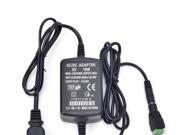 Foxnovo US Plug 5V 2A AC Power Supply with DC Adapter for CCTV Camera and LED Light Black