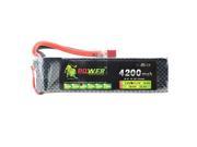 Foxnovo Lion Power 11.1V 4200mAh 30C Rechargeable Lipo Battery for RC Car Boat Airplane Helicopter
