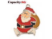 Foxnovo Lovely Cartoon Santa Claus Shaped 8GB USB 2.0 Flash Drive U disk USB Flash Memory Red