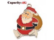 Foxnovo Lovely Cartoon Santa Claus Shaped 4GB USB 2.0 Flash Drive U disk USB Flash Memory Red