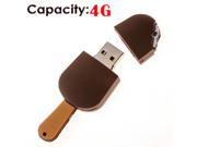 Foxnovo Funny Ice Cream Shaped 4GB USB 2.0 Flash Drive Stick USB Flash Memory U disk Chocolate