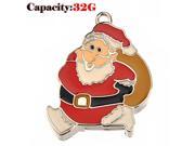 Foxnovo Lovely Cartoon Santa Claus Shaped 32GB USB 2.0 Flash Drive U disk USB Flash Memory Red