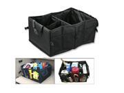 Foxnovo Multi functional Folding Waterproof Oxford Fabric Car Boot Storage Bag Box Toolbox Organizer Black