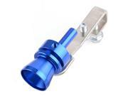 Foxnovo Aluminum Car Turbo Sound Exhaust Whistle Pipe Tailpipe Blow Off Valve Simulator Size M Blue Color