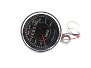 Foxnovo Motorcycle Speedometer Speed Meter Odometer with Blue LED Backlight Silver