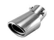 Foxnovo Universal Stainless Steel Drop Down Auto Car Exhaust Tail Pipe Tailpipe Muffler Silencer Pipe Silver