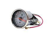 Foxnovo Motorcycle Speedometer Speed Gauge Speed Meter with LED Backlight Silver