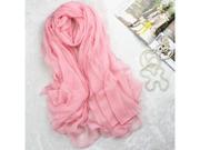 Foxnovo 180*150cm Women s Girls Air Conditioning Sun Block Sunscreen Oversized Long Soft Silk Scarf Shawl Stole Wrap Pink