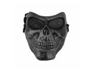 Foxnovo Cool Unisex Adult Corpse Skull Head Full Face Mask Cosplay Mask with Elastic Band for Halloween Party Black