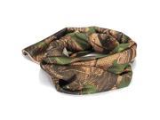 Foxnovo Unisex Multi functional Breathable Mesh Outdoor Tactical Scarf Muffler Headscarf Neckscarf Face Veil Mask Foliage Camouflage