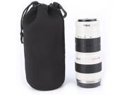 Foxnovo Extra Large prene Pouch Bag for Canon Nikon Pentax Sony Olympus Panasonic DSLR Camera Lens Size XL Black