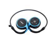 Foxnovo AX 610 Folding Wireless Bluetooth V4.1 Stereo Neckband Headset Headphone with MIC for Mobile Phone PC Blue Black
