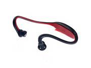 Foxnovo S9 Wireless Bluetooth Stereo Headphones Hands free Neckband Headset with MIC for Mobile Phones Black Red