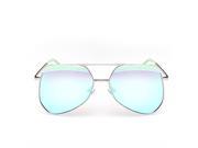 Foxnovo Fashion Unisex Men s Women s Metal Frame UV400 Protection Polarized Toad Sunglasses Sun Glasses Light Green