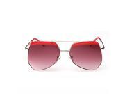 Foxnovo Fashion Unisex Men s Women s Metal Frame UV400 Protection Polarized Toad Sunglasses Sun Glasses Wine Red