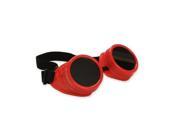 Foxnovo Vintage Rustic Cyber Goggles Steampunk Welding Goth Cosplay Photos Prop Red