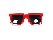 Foxnovo M09 Retro Style Full Frame Oversized Lens UV Protection Unisex Sunglasses Red