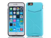 Foxnovo Fashion 4.7 inch PU Protective Case Cover Skin Shell Body Armor for Apple iPhone 6 Blue