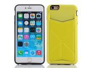 Foxnovo Fashion 4.7 inch PU Protective Case Cover Skin Shell Body Armor for Apple iPhone 6 Yellow