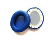 Foxnovo A Pair of Replacement Soft PU Foam Earpads Ear Pads Ear Cushions for Monster Beats by Dr. Dre Studio 2.0 Wireless Bluetooth Headphones Blue