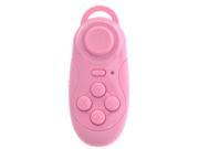 Foxnovo Portable 2 in 1 Wireless Bluetooth Gamepad Camera Self Timer Selfie Shutter Remote for iPhone iPad Android Phones Tablets PC Pink