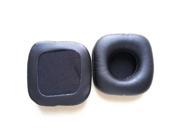 Foxnovo A Pair of Replacement 70x70mm Square Shaped Soft PU Foam Earpads Ear Pads Ear Cushions for Marshall MAJOR Headphones Black