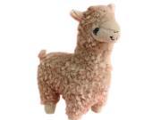 Foxnovo Children s Kids Cute Alpaca Soft Stuffed Animal Doll Plush Toy Brown