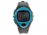 Foxnovo 06221 Waterproof Unisex Pulse Heart Rate Monitor Calorie Counter Sports Digital Watch with Date Alarm Stopwatch Sky blue