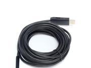 Foxnovo5M USB Endoscope Home Waterproof Inspection Snake Tube Video Camera Borescope Black