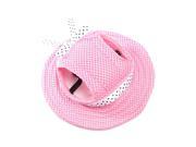 Foxnovo Pet Dog Mesh Porous Sun Cap Hat with Ear Holes for Small Dogs Size S Pink