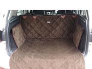 Foxnovo Waterproof Pet Dog Car Trunk Boot Rear Back Seat Cover Cushion Mat Brown