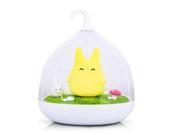 Foxnovo Portable Creative Rechargeable Smart touch Sensor USB LED Baby Night Light Lamp with Touch Dimmer Yellow