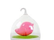 Foxnovo Portable Creative Rechargeable Smart Touch Sensor USB LED Baby Night Light Bird Lamp with Touch Dimmer Red Bird