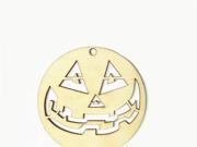Foxnovo 10pcs Wooden Tags Round Funny Face Shape Craft Halloween Hanger Decoration