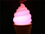 Foxnovo Ice Cream Cone Shaped Night Light Desk Table LED Lamp for Kids Children Bedroom Decor Lights Red