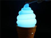 Foxnovo Ice Cream Cone Shaped Night Light Desk Table LED Lamp for Kids Children Bedroom Decor Lights Blue