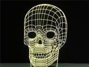 Foxnovo 3D Lamp Visual Light Effect Touch Switch Colors Changes Night Light Skull