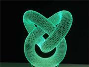 Foxnovo 3D Lamp Visual Light Effect Touch Switch Colors Changes Night Light Knot